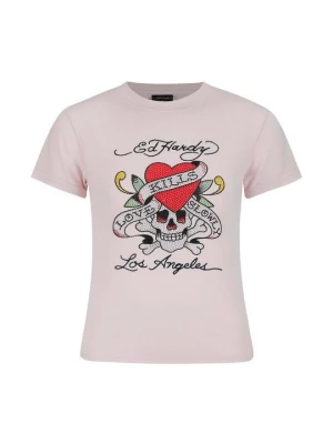 Obrázek produktu Triko s potiskem Ed Hardy růžová
