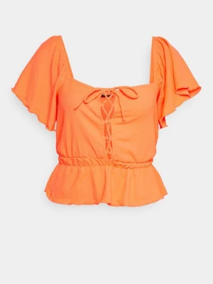 Obrázek produktu Triko s potiskem Gina Tricot neonově oranžová