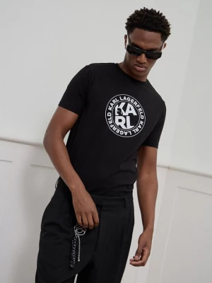 Obrázek produktu Triko s potiskem KARL LAGERFELD skvrnitě antracitová