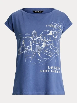 Obrázek produktu Triko s potiskem Lauren Ralph Lauren modrá