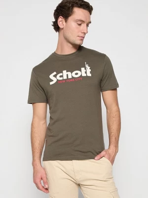 Obrázek produktu Triko s potiskem Schott khaki