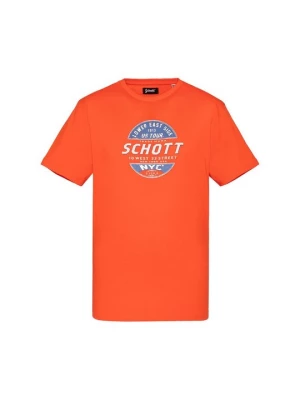 Obrázek produktu Triko s potiskem Schott oranžová