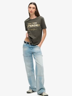 Obrázek produktu Triko s potiskem Superdry skvrnitě černá