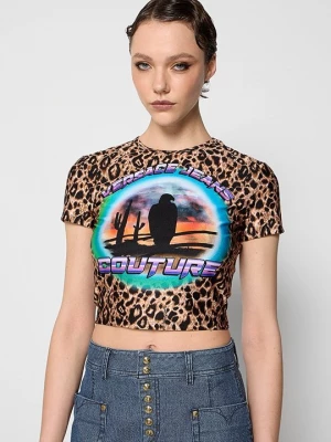 Obrázek produktu Triko s potiskem Versace Jeans Couture hnědá