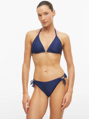 Obrázek produktu Trojúhelníkové bikiny ze strukturovaného materiálu, s ozdobným kroužkem s.Oliver modrá