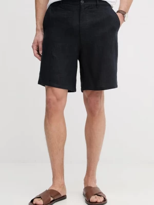 Obrázek produktu Trussardi chino šortky pánské lněné námořnická modř