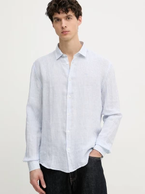 Obrázek produktu Trussardi košile pánská lněná modrá