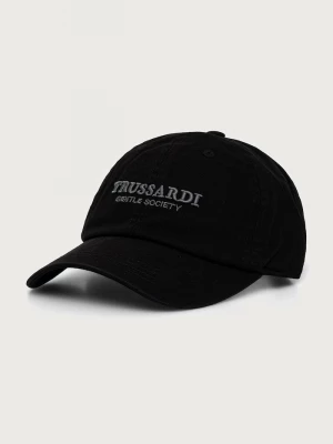 Obrázek produktu Trussardi kšiltovka pánská s bavlnou černá