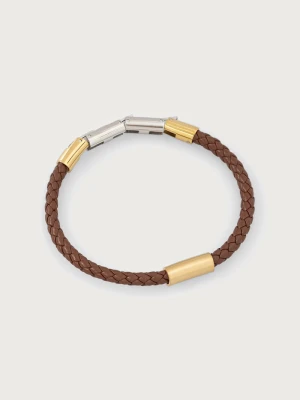 Obrázek produktu Trussardi náramek pánský kůžený hnědá