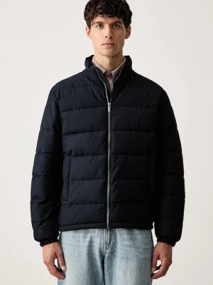 Obrázek produktu Trussardi prošívaná bunda pánská s viskózou námořnická modř