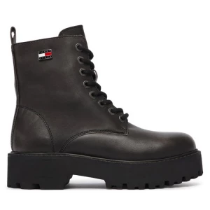 Obrázek produktu Turistická obuv Tommy Jeans Tjw Platform Brushed Lth Boots EN0EN03141 Černá