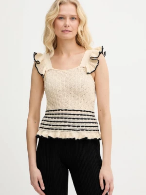 Obrázek produktu Twinset Top s příměsí lnu Twinset béžová