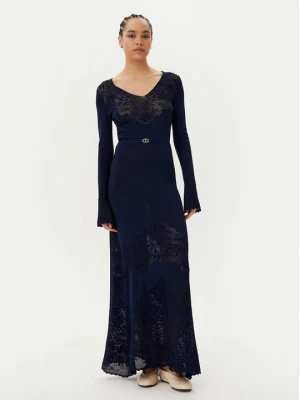 Obrázek produktu TWINSET Úpletové šaty 251TP3240 Tmavomodrá Slim Fit