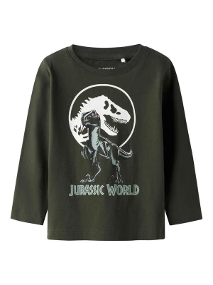 Obrázek produktu TWO SOON Tričko 'Jurassic World' jedle / pastelově zelená / bílá