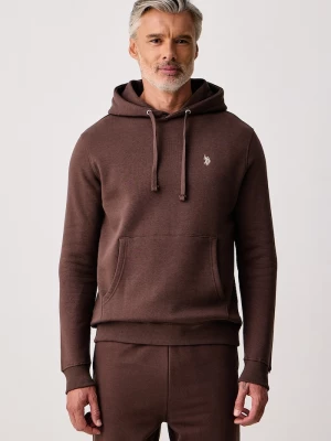 Obrázek produktu U.. Polo Assn. mikina kapucí pánská bavlnou DHM BB U.S. POLO ASSN. hnědá
