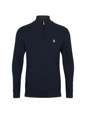 Obrázek produktu U.. POLO ASSN. Svetr 'UMRomeo' safírová / bílá U.S. POLO ASSN.
