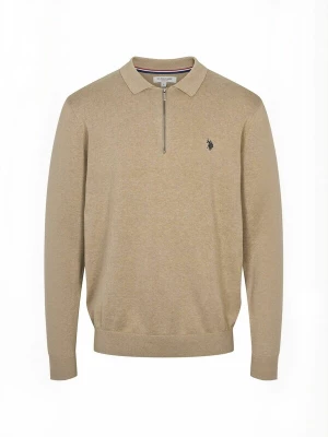 Obrázek produktu U.. POLO ASSN. Svetr ' UMSanka ' béžový melír U.S. POLO ASSN.