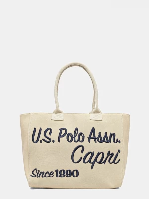 Obrázek produktu U.S. Polo Assn. Bavlněná taška U.S. Polo Assn. Pool béžová