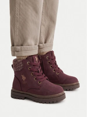 Obrázek produktu U.S. Polo Assn. Kotníková obuv EO-VLAD001K / GYT1-BOR003 Bordó