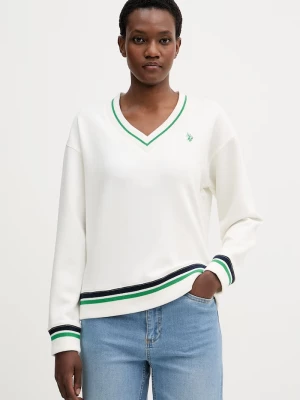 Obrázek produktu U.S. Polo Assn. mikina dámská s viskózou V Neck béžová