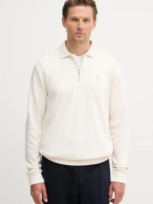 Obrázek produktu U.S. Polo Assn. mikina pánská bavlněná LB Sweat Zip béžová