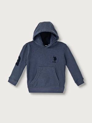 Obrázek produktu U.S. Polo Assn. mikina s kapucí dětská s bavlnou modrá