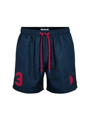 Obrázek produktu U.S. POLO ASSN. Plavecké šortky 'UMALEXANDER' safírová / vínově červená