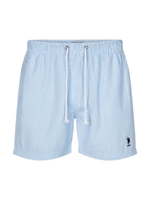 Obrázek produktu U.S. POLO ASSN. Plavecké šortky 'UMBRIGGS' světlemodrá / bílá
