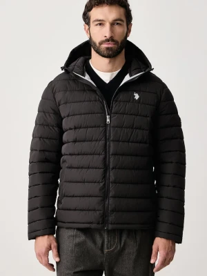 Obrázek produktu U.S. Polo Assn. prošívaná bunda pánská Lightweight Quilt Hooded černá