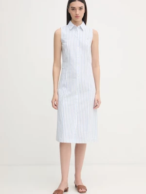 Obrázek produktu U.S. Polo Assn. šaty bavlněné SLEEVELESS TIE-BACK MIDI modrá