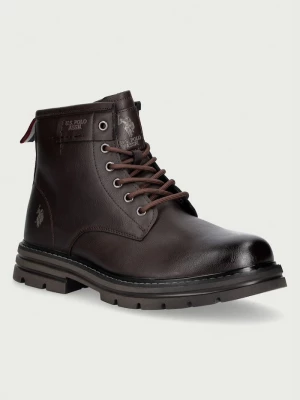 Obrázek produktu U.S. Polo Assn. trekové boty pánské kožené BERNY002 hnědá