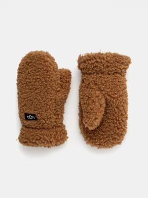 Obrázek produktu UGG Dětské rukavice FLUFF MITTEN hnědá