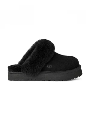 Obrázek produktu UGG Dětské semišové papuče DISQUETTE černá