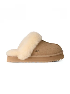 Obrázek produktu UGG Dětské semišové papuče DISQUETTE béžová