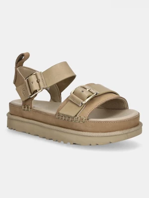 Obrázek produktu UGG Kožené sandály UGG Goldenstar Villa béžová