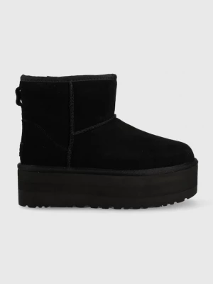 Obrázek produktu UGG Kožené sněhule Classic Mini Platform černá