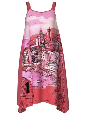 Obrázek produktu Ulla Popken Plážové šaty 'Mia' pink / růžová / červená / bílá