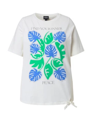 Obrázek produktu Ulla Popken Tričko azurová / stříbrně šedá / světle zelená / offwhite