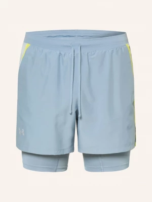 Obrázek produktu Under Armour Bežecké Šortky 2 V 1 Ua Launch tmavě modrá / neonově žlutá