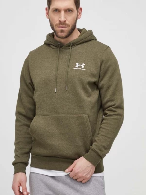 Obrázek produktu Under Armour mikina kapucí pánská bavlnou Essential Fleece zelená