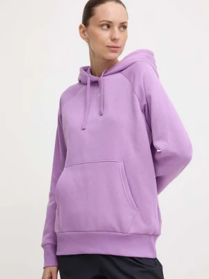 Obrázek produktu Under Armour mikina s kapucí dámská s bavlnou UA Rival Fleece fialová