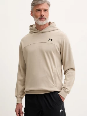 Obrázek produktu Under Armour mikina s kapucí pánská s bavlnou Rival LW Hoodie béžová