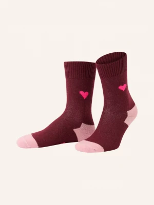 Obrázek produktu Unio Ponožky Amore Cashmere tmavě červená / růžová / neonově růžová