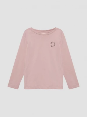 Obrázek produktu Unisex bavlněný top s dlouhým rukávem a drobným potiskem s.Oliver růžová