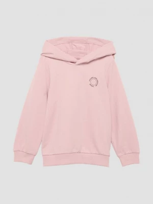 Obrázek produktu Unisex mikina s kapucí, žebrovanými lemy a drobným potiskem. s.Oliver růžová
