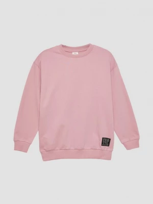 Obrázek produktu Unisex mikina s žebrovanými lemy a potiskem s.Oliver růžová