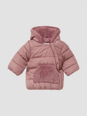 Obrázek produktu Unisex prošívaná bunda s plyšovým medvídkem s.Oliver růžová