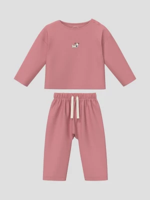Obrázek produktu Unisex sada trička s dlouhým rukávem a běžeckých kalhot s.Oliver růžová
