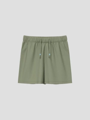 Obrázek produktu Unisex šortky z žebrového materiálu z bavlny s.Oliver olivová