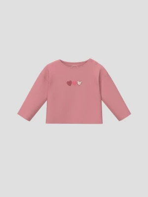 Obrázek produktu Unisex tričko s dlouhým rukávem a potiskem ve volném střihu s.Oliver růžová